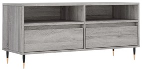 vidaXL Comodă TV, gri sonoma, 100x34,5x44,5 cm, lemn prelucrat