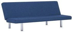 282196 vidaXL Canapea extensibilă, albastru, poliester