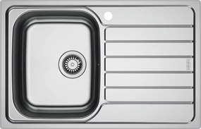 Chiuveta bucatarie inox Franke Spark 78x50 cm cu 1 cuva cu picurator dreapta finisaj lucios