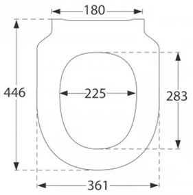 Capac vas WC Villeroy &amp; Boch, Subway 3.0, antibac, soft close, quick release, alb, 8M42S1T1