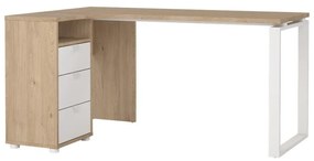 Birou cu blat cu aspect de lemn de stejar 100x150 cm Sign – Tvilum