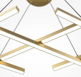 Maytoni MOD244PL-L50BSK - Lustra LED HALO, suspendată pe cablu, LED/40W/230V, aurie