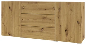 Comodă Avernic Typ 26 (negru + stejar artisan). 1042059