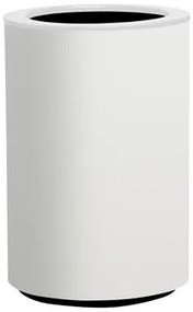 Ghiveci cilindric cu auto-irrigare STEEL PLUS, diferite variante - Hobby Flower Dimensiuni: Ø 35 x 75, Culoare: albume