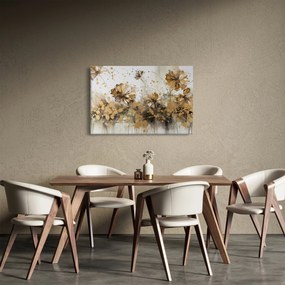 Tablou - pictură abstractă florală (90x60 cm)