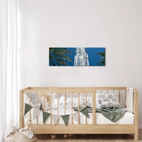 Tablou - Burj Khalifa (cu ceas) (90x30 cm)