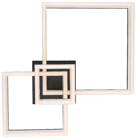 Plafoniera LED design geometric Amilia negru