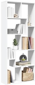 vidaXL Bibliotecă/separator cameră, alb 67x25x161,5 cm lemn prelucrat