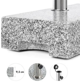 Schirmherr 25HSQ, granit, suport pentru umbrelă, granit lustruit