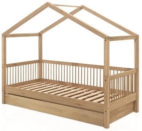 Set FORREST OAK format dintr-un Pat copii Vipack (90 x 200 cm) și un sertar.