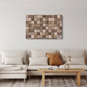 Tablou - Cuburi bej (90x60 cm)