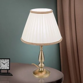 Lampă de masă Orion LA 4-1085/1 TONIA 1xE27/60W/230V d. 30 cm alb/bronz