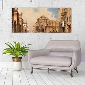 Tablou - Jules-Romain Joyant, The Scuola di San Marco, Venice, reproducere (120x50 cm)