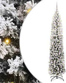 vidaXL Brad de Crăciun artificial Verde 240 cm PVC și oțel și plastic