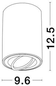 Spot aplicat directionabil GOZZANO alb NVL-820001