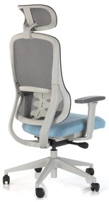 Scaun de birou Fiero II, albastru / gri