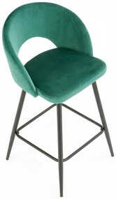 Scaun de bar H96 velvet verde