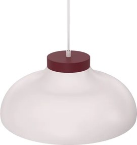 Lustră pe cablu BASCA 1xE27/15W/230V crem/vișiniu