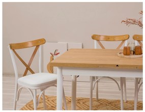 Set mobilier sufragerie Duvasa 25 (alb) (pentru 4 persoane). 1093810