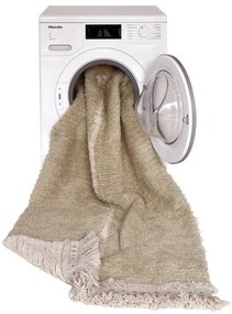 Covor tip traversă bej din bumbac 80x230 cm Duetto Sage – Lorena Canals