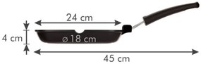 Tescoma PREMIUM tigaie grătar 24 cm