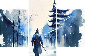 Tablou - Samurai, aquarel (90x60 cm)