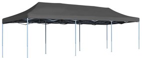 vidaXL Cort de petrecere pliabil, antracit, 3 x 9 m