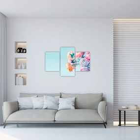 Tablou - Flori în vază (90x60 cm)