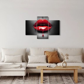 Tablou cu buze de femeie (90x60 cm)