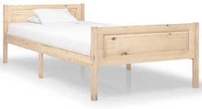 vidaXL Cadru de pat, 90x200 cm, lemn masiv de pin
