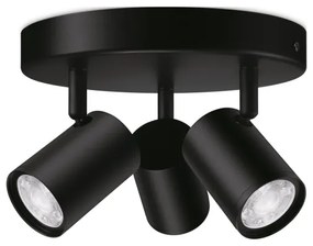 Spot LED RGBW dimabil IMAGEO 3xGU10/4,9W/230V negru Wi-Fi WiZ