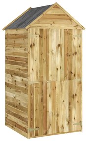 Magazie unelte de gradina cu usa 107x107x220 cm lemn pin tratat 107 x 107 x 220 cm