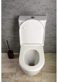 Sapho TURKU WC combinat, evacuare pe podea/pe perete, ceramică, albă