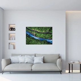 Tablou - Râu între munți, Caucaz, Rusia (90x60 cm)