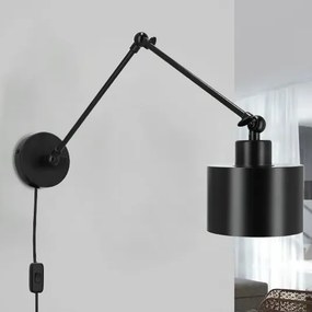 Aplica de perete 1xE27/20W/230V neagră