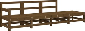 vidaXL Set mobilier pentru grădină 4 piese, maro miere, lemn masiv pin