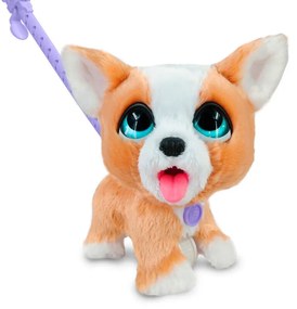 FurReal Poop-A-Lots Corgi, cățeluș interactiv,maro deschis/alb