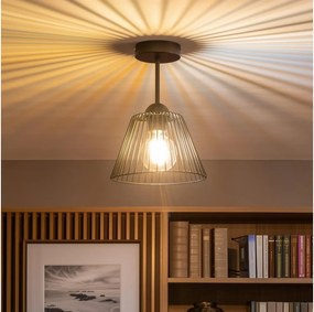 Brilagi - Lustră LED aplicată CERIA WIRE 1xE27/60W/230V Ø 21 cm neagră