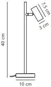 Lampă LED dimabilă de masă Nordlux OMARI LED/3,2W/230V alb