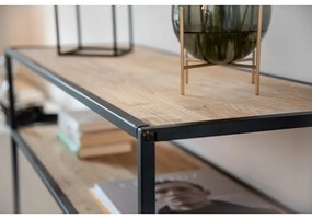 Masă consolă în culoare naturală din lemn masiv de pin 35x100 cm Geo – Wenko