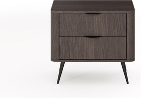 Noptieră Edrin 63 cm cu sertare - stejar dunin / negru