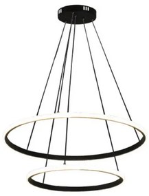 Lustră LED reglabilă suspendată pe cablu, 55W, 230V, 3000-6500K, Ø 60 cm + telecomandă