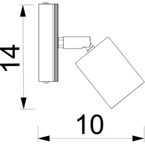 Spot de perete TULON 1xGU10/8W/230V alb