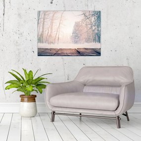 Tablou - Priveliște pădure (70x50 cm)