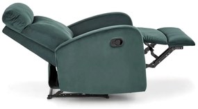 Fotoliu recliner Wonder velvet verde H98 cm