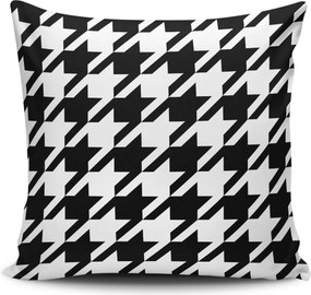 Husa de perna NKLF-205, alb/negru, bumbac/poliester, 43x43 cm