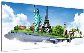 Tablou - Călătorie în jurul lumii (120x50 cm)