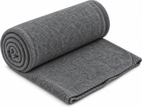 Patura fleece FLEORA, alb-gri Dimensiune: 150 x 200 cm