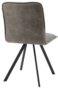 Scaun tapitat Jeroen gri deschis