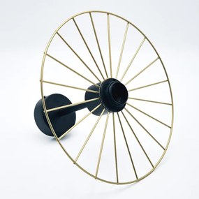 Lustră pe tijă MONTANA 1xE27/15W/230V d. 30 cm auriu/negru